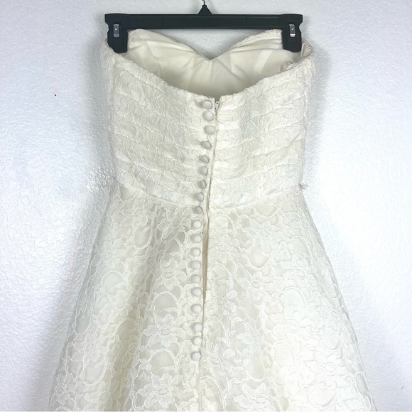 Lace Morilee Bridesmaid Dress with Sweetheart Neckline and Button Back size 4 - Picture 5 of 11